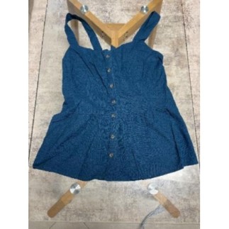 Top turquoise boutonné avec...