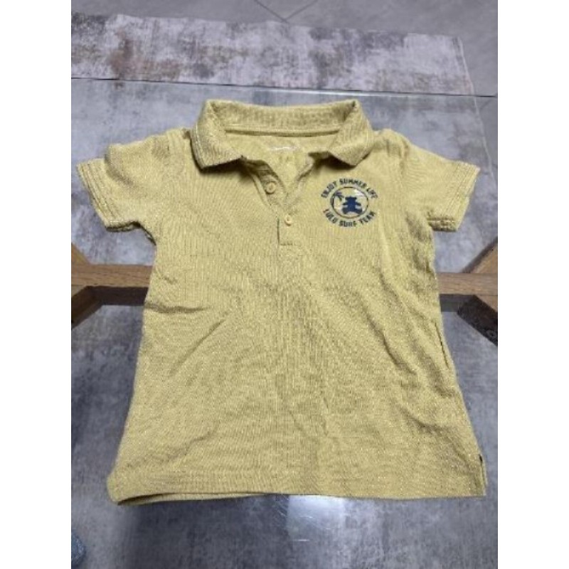 Polo jaune garçon Lulu Castagnette - taille 3 ans