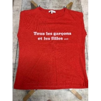 Tee-shirt rouge La Petite...