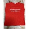 Tee-shirt rouge La Petite Française - taille S/M
