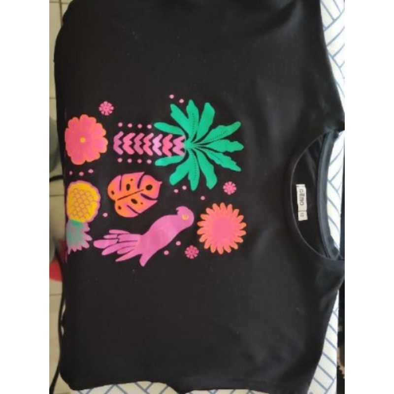 T-shirt exo noir T.12 ans 