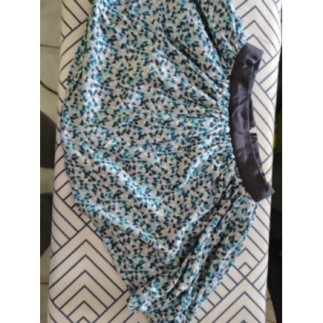 Jupe coton bleu T.4 ans