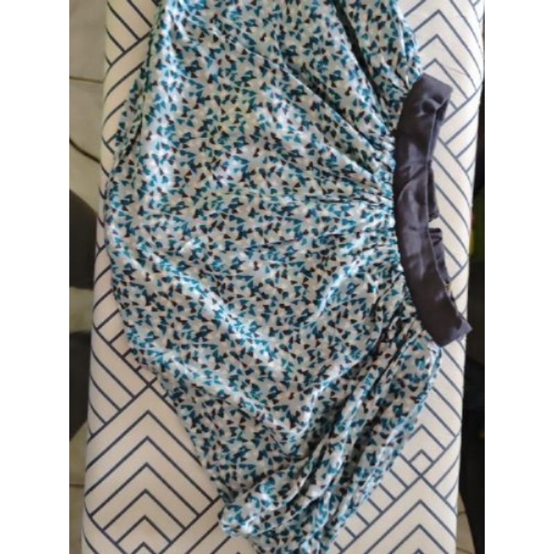 Jupe coton bleu T.4 ans