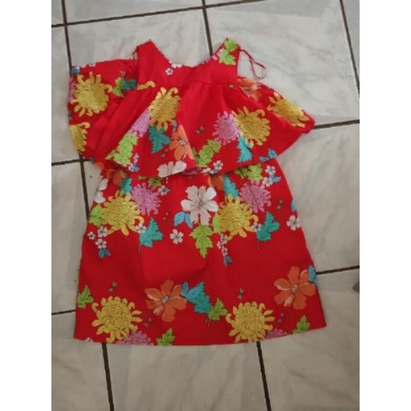 Robe rouge 8 ans