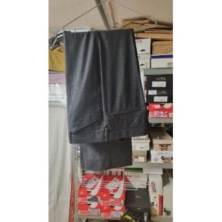 Pantalon noir chiné homme LC