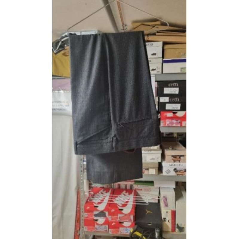 Pantalon noir chiné homme LC