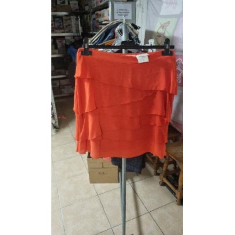 Jupe orangé camaïeu T 38