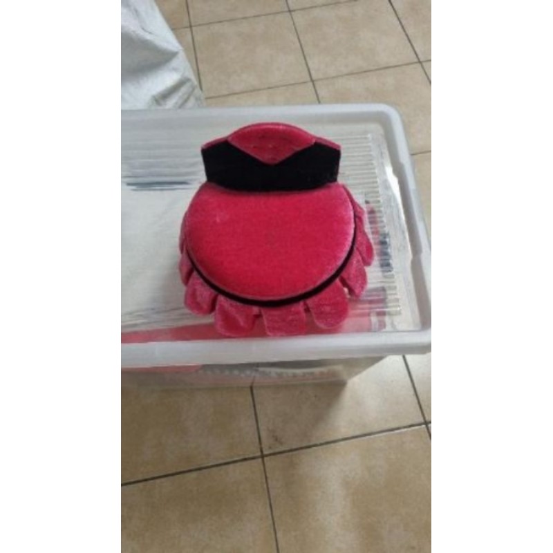 Coffre à bijoux fuchsia et noir