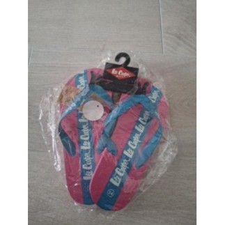 Tongs rose et bleu...