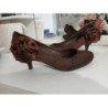 Chaussures taille 38 tissus marron déco 