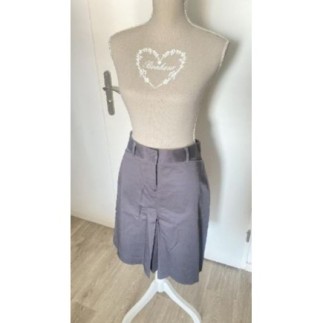 Jupe Zara chino gris -...