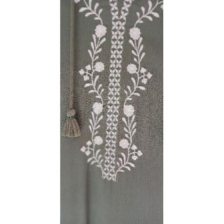 Robe coton vert amande  déco  blanc . NEUVE JAMAIS  PORTÉE he T L