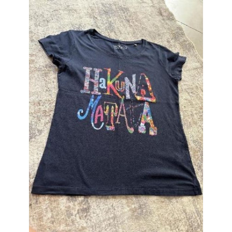 Tee-shirt HAKUNA MATATA bleu marine - taille M