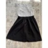Robe longue noire avec dentelle blanche Naf Naf - taille 38