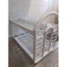ÉGOUTTOIR BLANC À 2 ÉTAGES