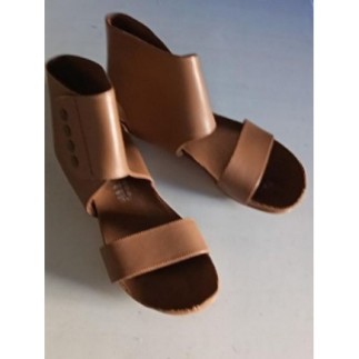 SPARTIATES MARRON CUIR...