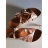 SANDALES COMPENSÉES ROSÉ VIC MATIÉ CUIR TAILLE 37