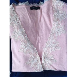 GILET MANCHE LONGUE ROSE...