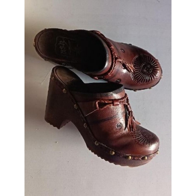 SABOTS MARRON ASH CUIR TAILLE 37