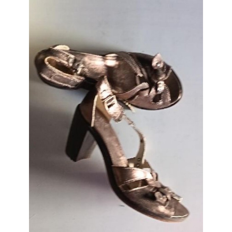 SANDALES OXS GRIS ARGENTÉ TAILLE 37