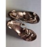SANDALES OXS GRIS ARGENTÉ TAILLE 37