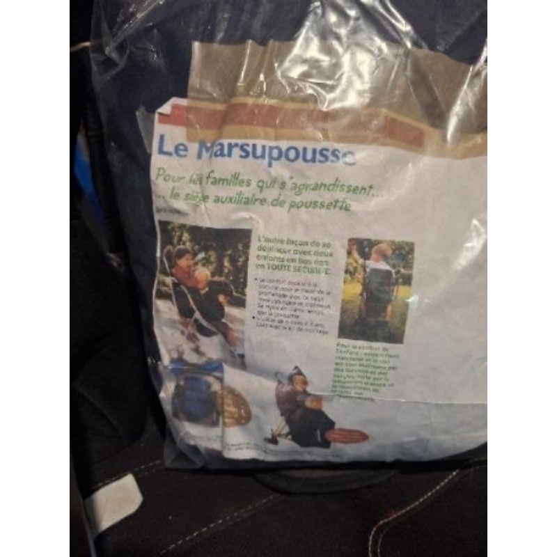Siège auxiliaire poussette avec protection pluie