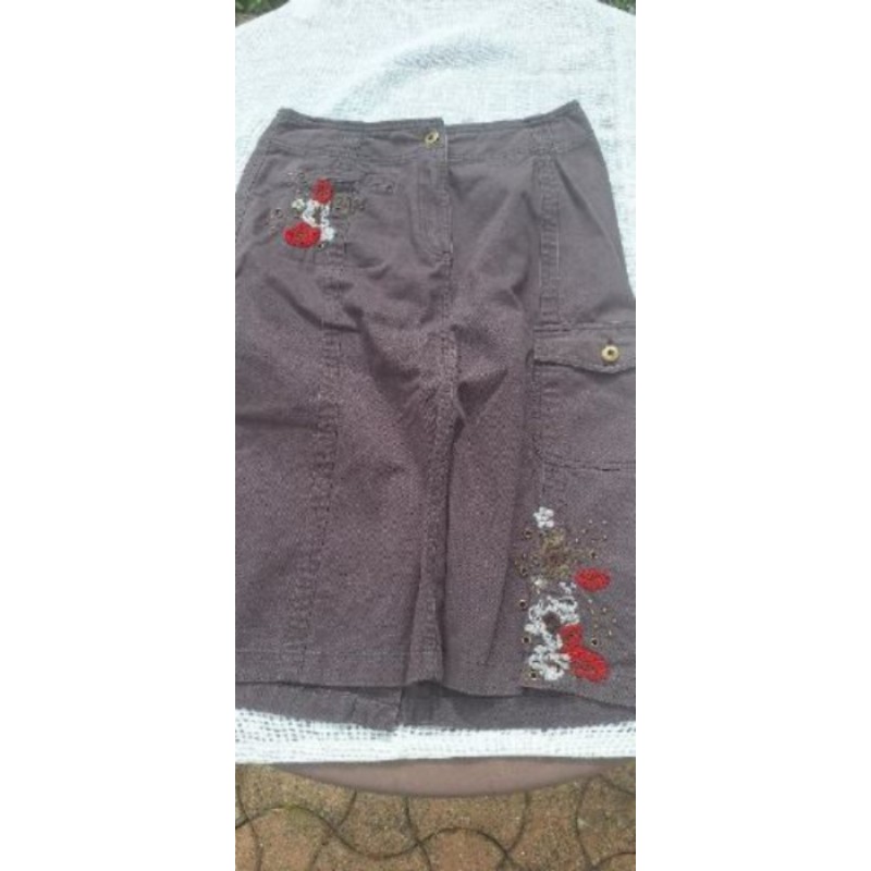 Jupe Carole Richard, marron, taille 38