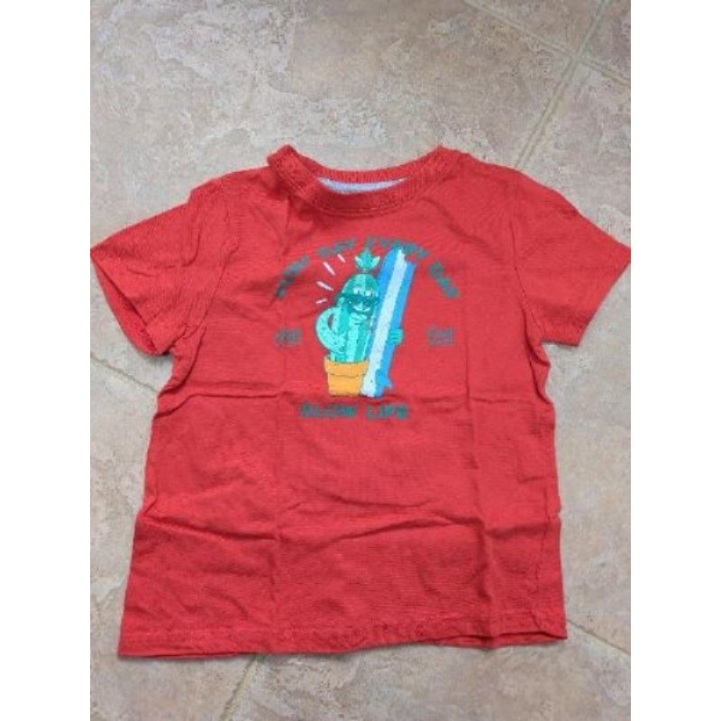 T shirt Kiabi 5 ans imprimé cactus surf day every day 
