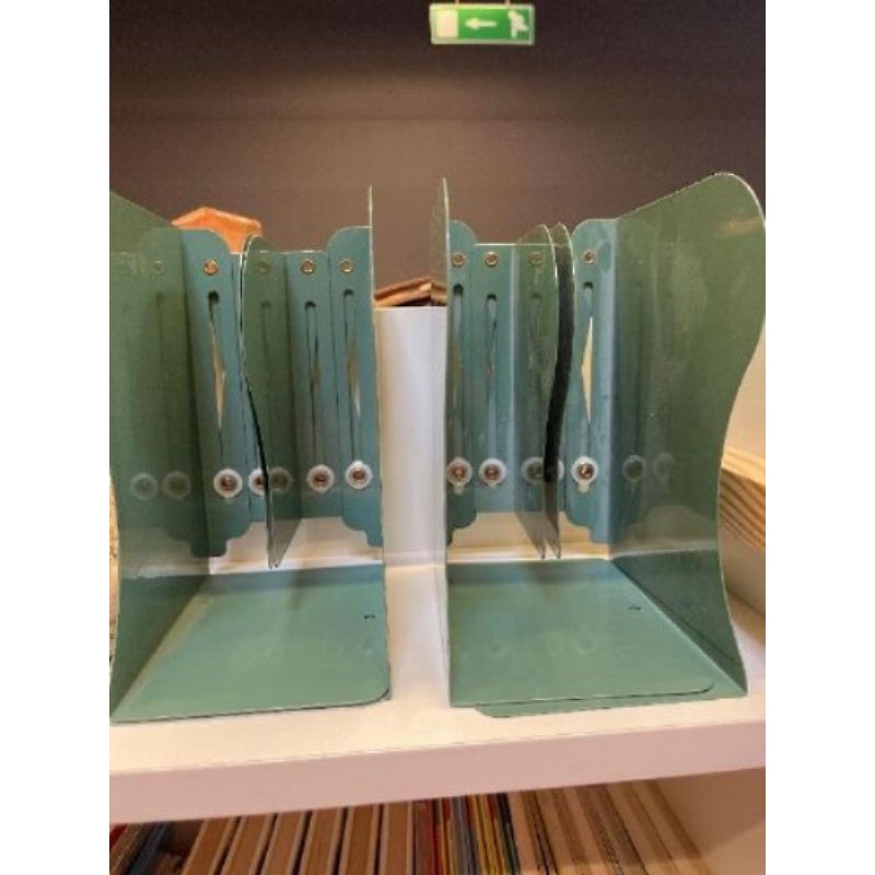 Cale livres extensible métal vert 