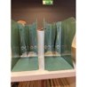 Cale livres extensible métal vert 