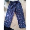 Leggings bleu a cœur rose 3 ans