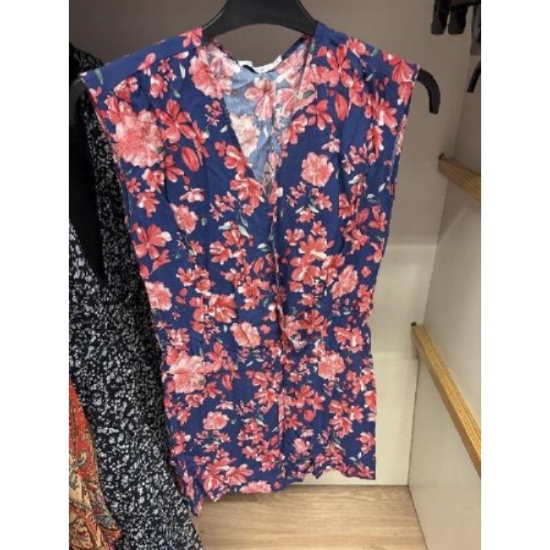 Combi short fleurs roses MONOPRIX taille 36 -C