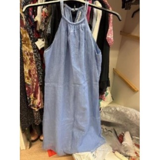 Robe soie bleue clair...