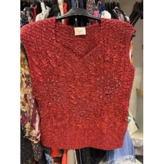 Haut rouge froissé LEWINGER...