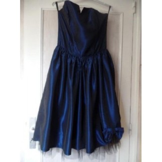 Robe Bleue bustier, sans...