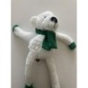 Peluche  ours blanc/vert Courtepaille 