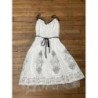Robe rétro blanc/noir Grifflin S