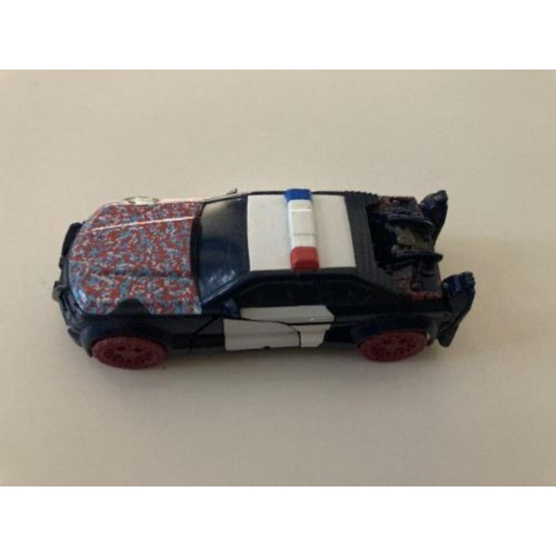 Voiture robot bleu blanc rouge