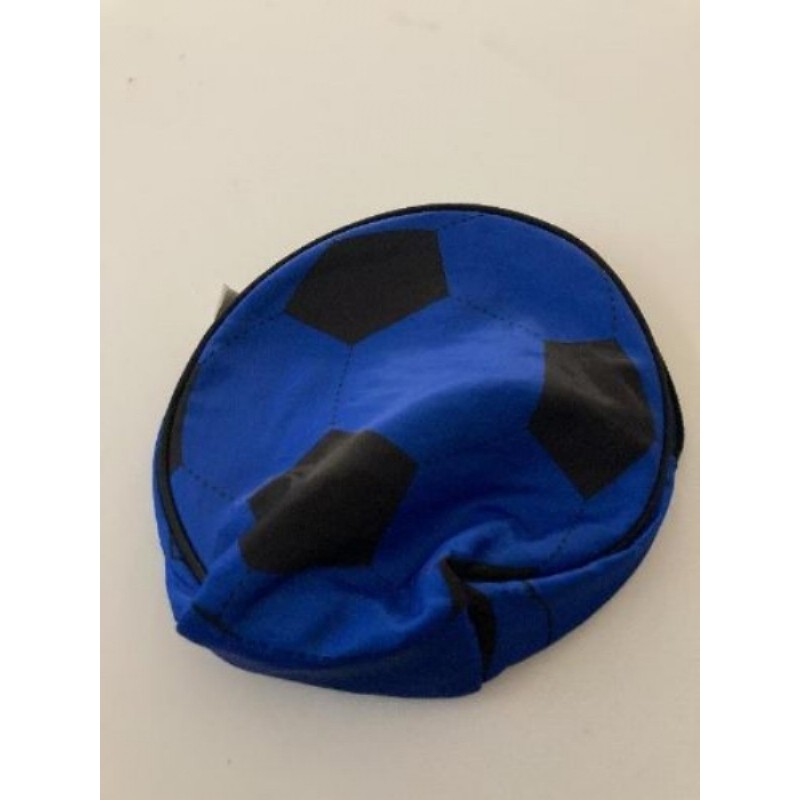 Trousse de toilette ballon de foot bleu/noir