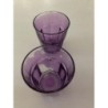 Lot 2 verres violet décolorés 