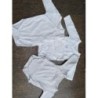 Lot de 3 bodies blanc 1 mois (Petit Bateau et Boutchou)
