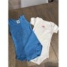 Lot bodies Petit Bateau (1 manche courte, 1 débardeur) 6 mois 