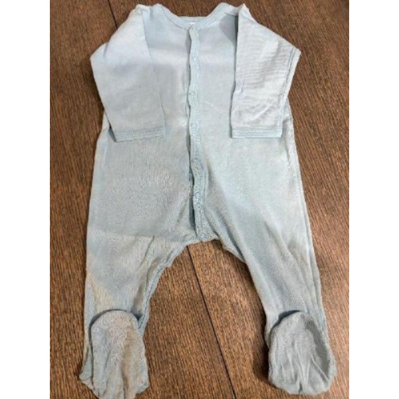 Pyjama grenouillère Petit Bateau bleu en coton 12 mois garcon