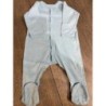 Pyjama grenouillère Petit Bateau bleu en coton 12 mois garcon