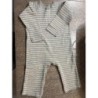 Combinaison longue à rayures vertes Petit Bateau 24 mois garçon