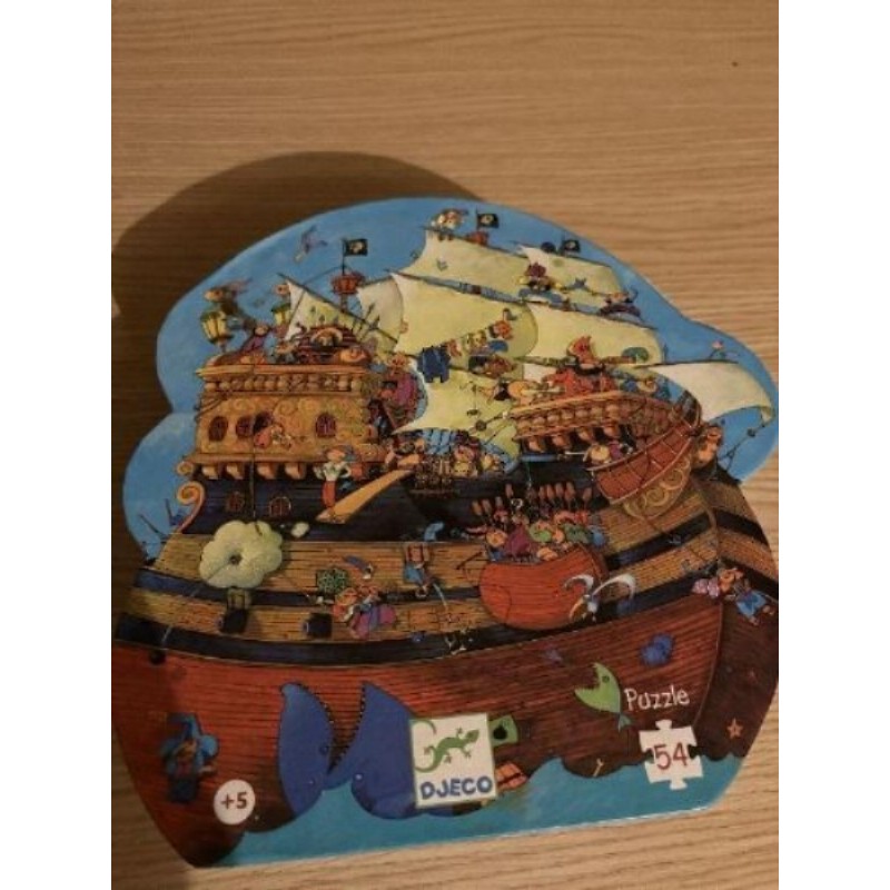 Puzzle Djeco bateau pirate 54 pièces (+5) parfait état 