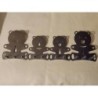 Patère Oursons 40cm