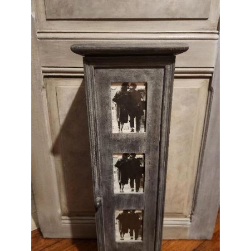 Meuble Colonne Gris 78 cm de Hauteur