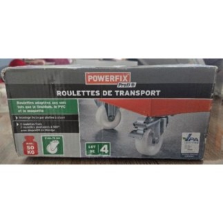 Lots de 4 roulettes POWERFIX
