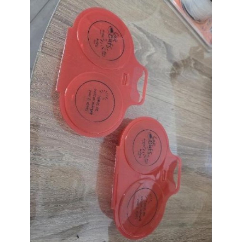 2 lots de 2 cuiseur œufs micro onde 